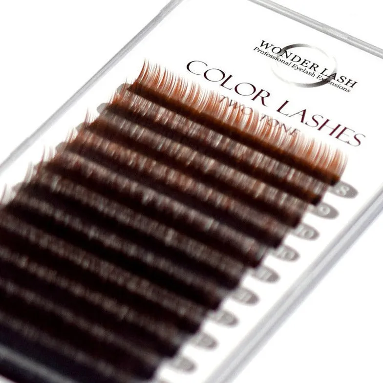 WonderLash® Eyelash extensions Mink OMBRE mix, Black   Brown