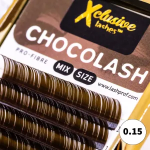 Xclusive Lashes Chocolate eyelash extensions, C-0.15