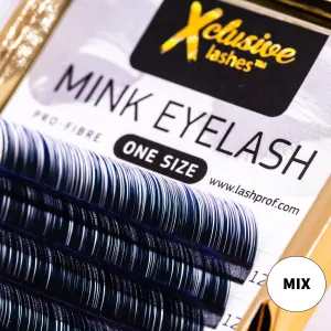 Xclusive Lashes Ombre black   blue eyelash extensions MIX, C shape