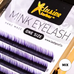 Xclusive Lashes Ombre black purple eyelash extensions MIX, C shape
