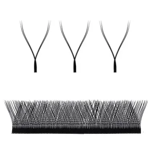 YY premade volume Eyelash Extensions fans, D/0.07/MIX (8-15 mm)